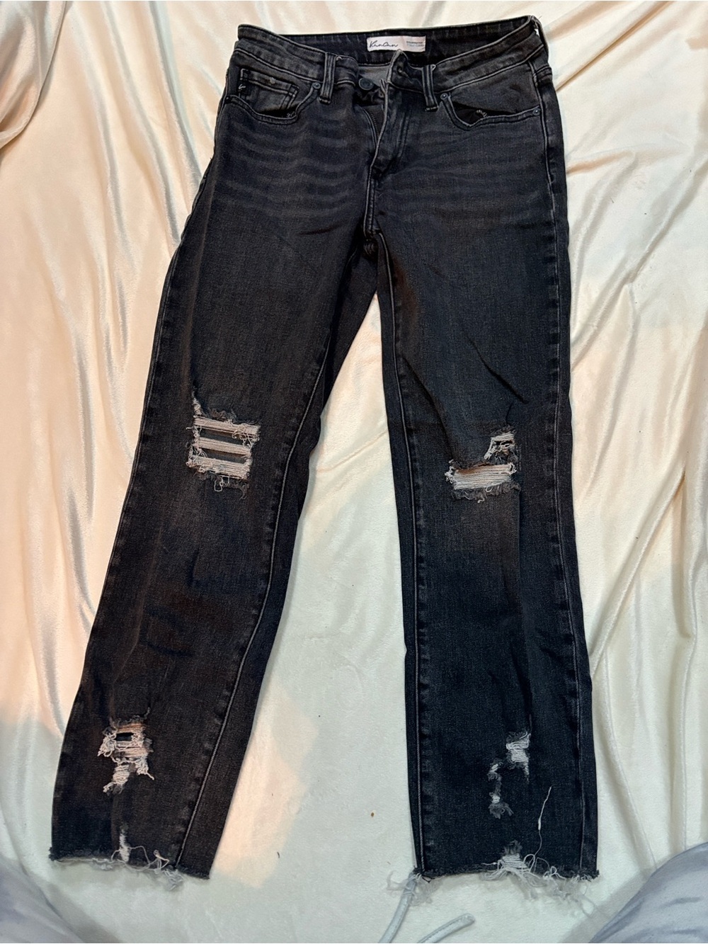 KanCan Black Distressed Skinny Jeans
